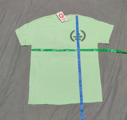 Gildan Men Cotton Green T Shirt M