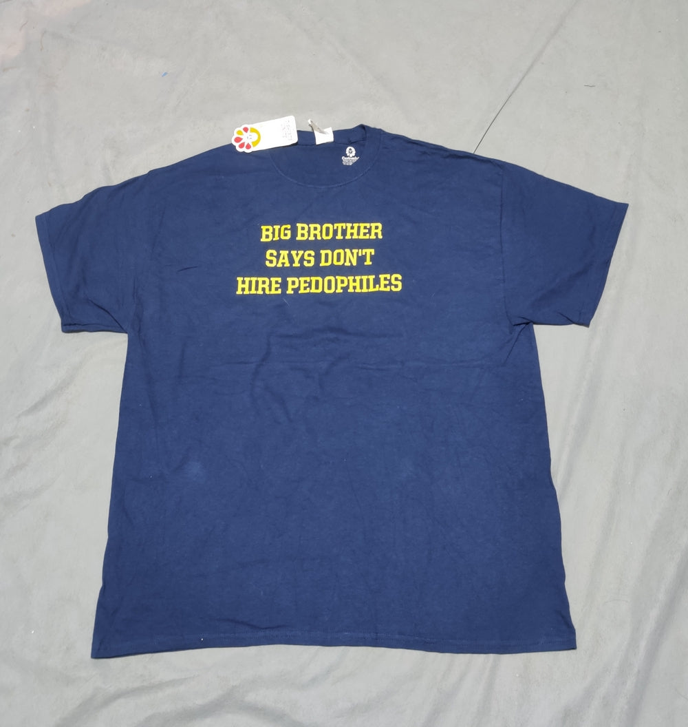 Gildan Men Cotton Blue T Shirt XL