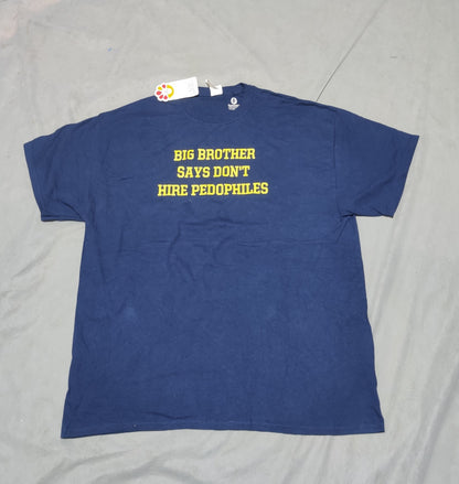 Gildan Men Cotton Blue T Shirt XL