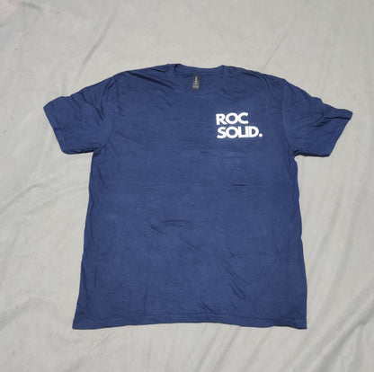 Gildan Men Cotton Blue T Shirt L