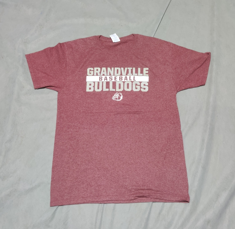 Jerzees Men Cotton Maroon T Shirt M