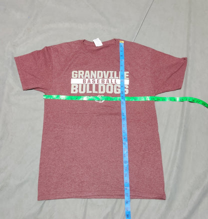 Jerzees Men Cotton Maroon T Shirt M