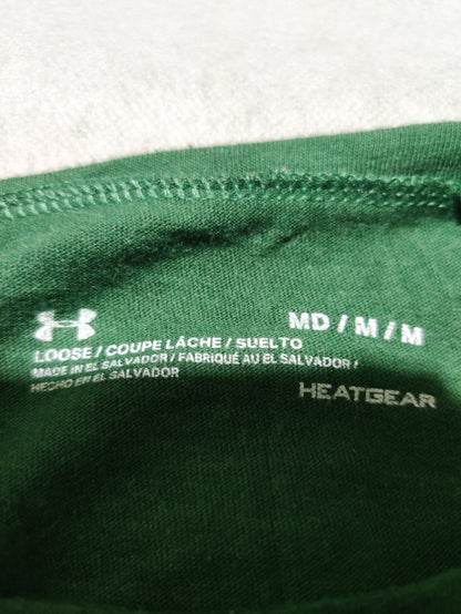 Under Armour Men Cotton Green T Shirt M