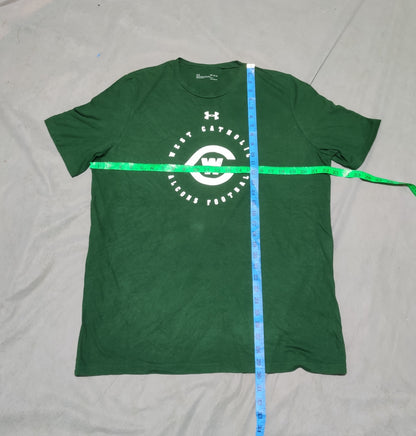 Under Armour Men Cotton Green T Shirt M