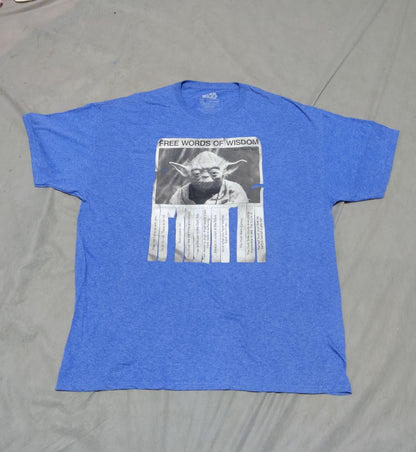 Star Wars Men Cotton Blue T Shirt XL