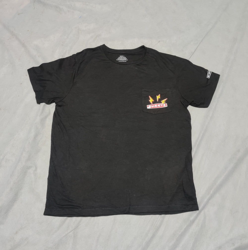 Sheetz Men Cotton Black T Shirt L