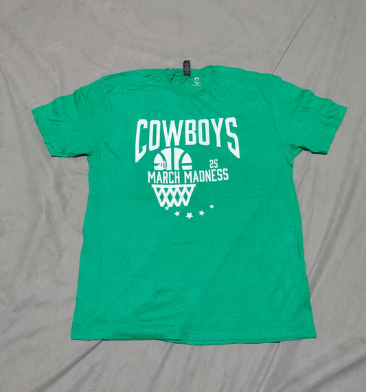 Gildan Men Cotton Green T Shirt L