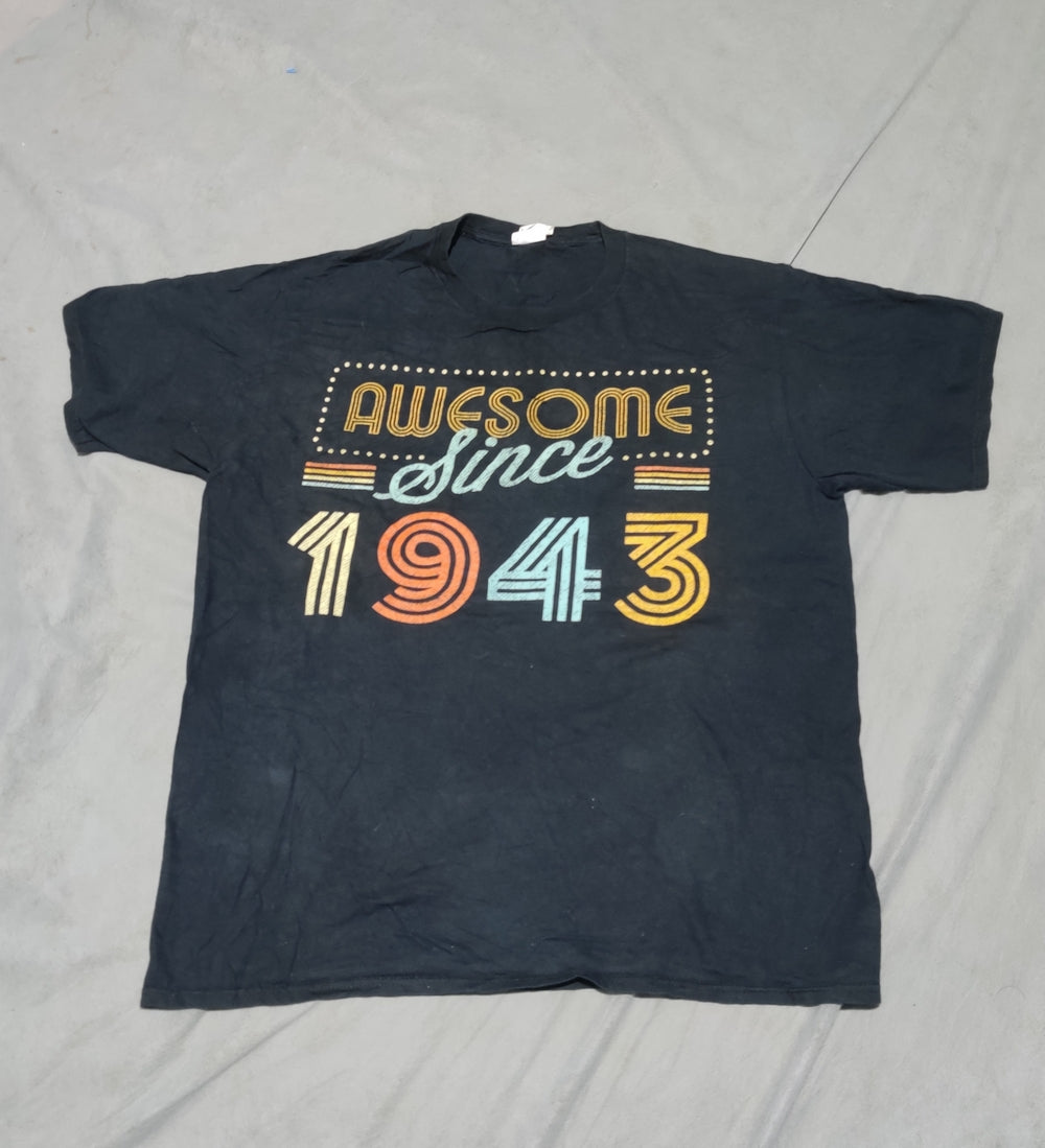 Port & Company Men Cotton Black T Shirt L
