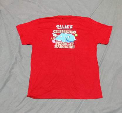 Port & Company Men Cotton Red T Shirt XL