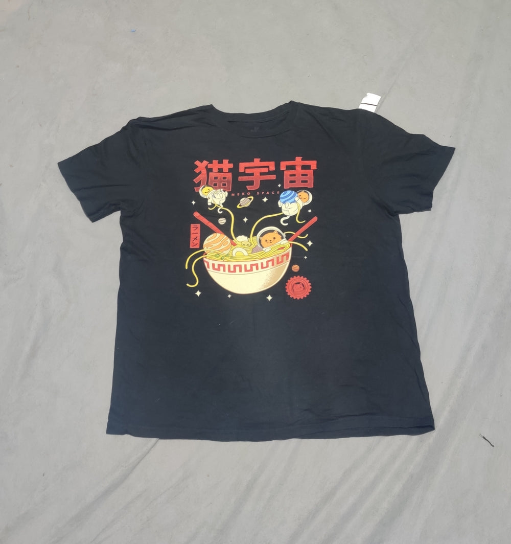 Threadless Men Cotton Black T Shirt M