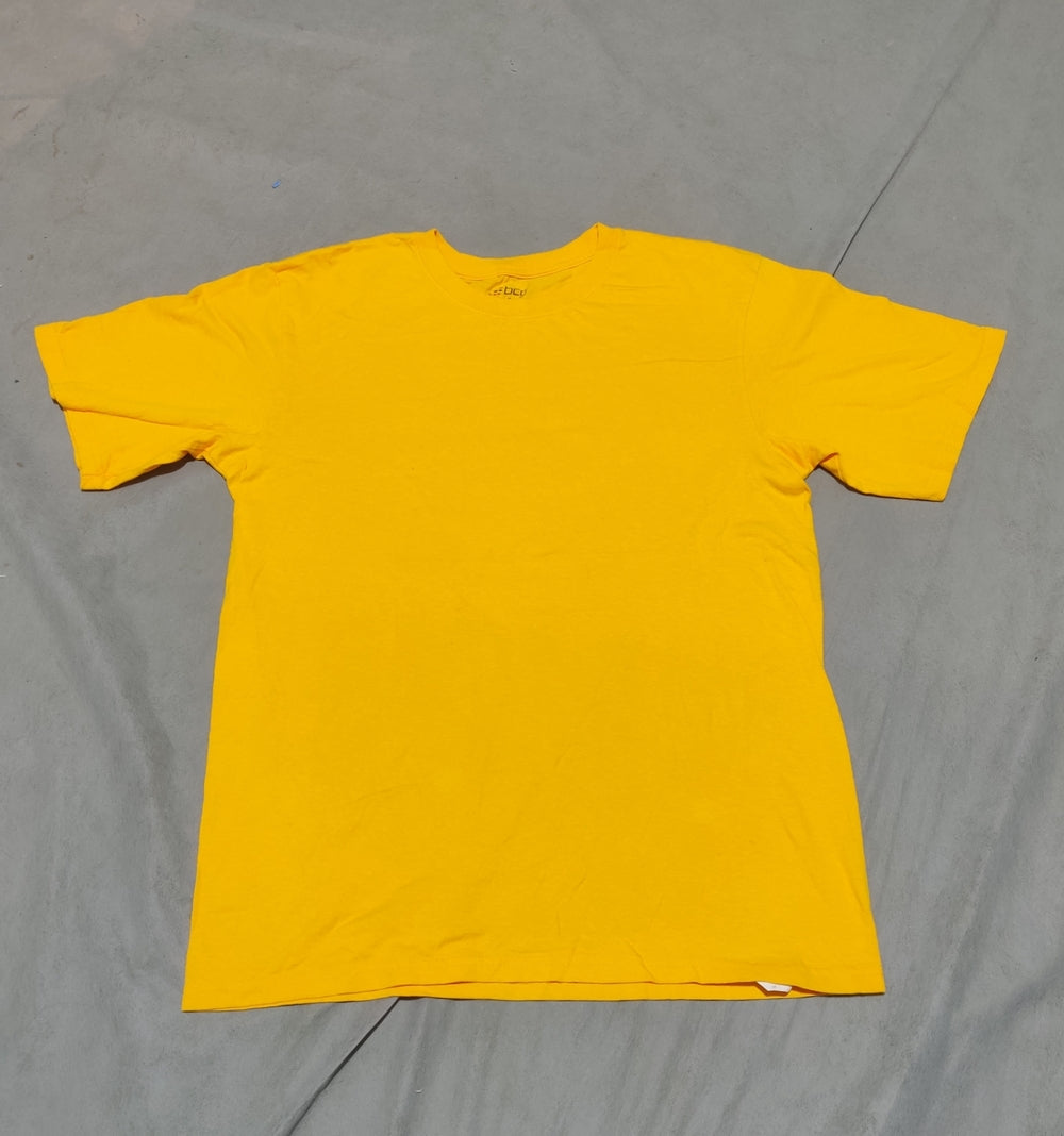 Bcg Men Cotton Yellow T Shirt M