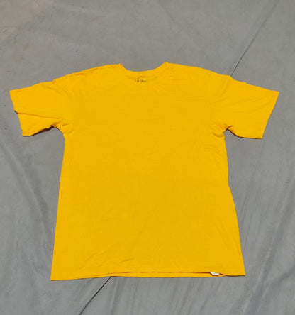 Bcg Men Cotton Yellow T Shirt M