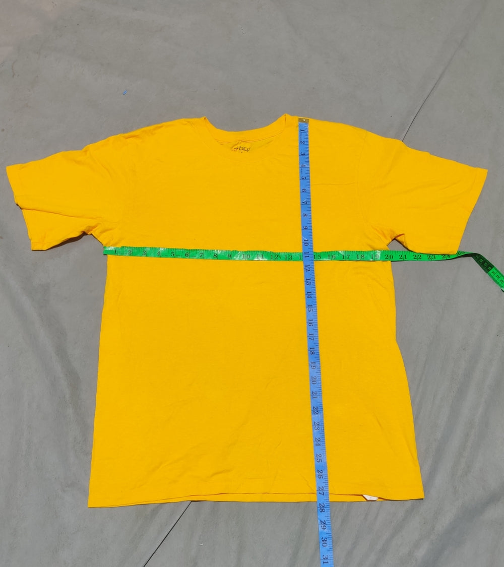 Bcg Men Cotton Yellow T Shirt M