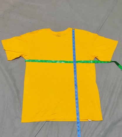 Bcg Men Cotton Yellow T Shirt M