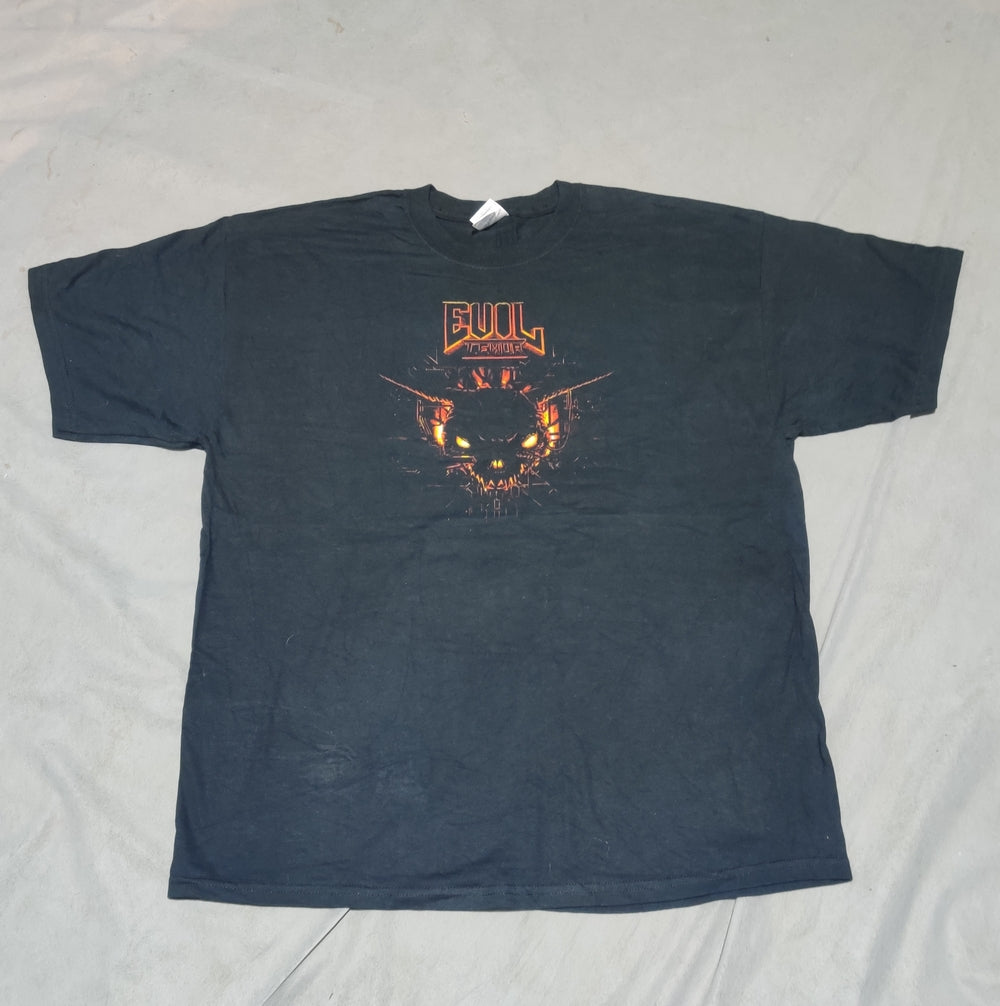 Gildan Men Cotton Black T Shirt XL