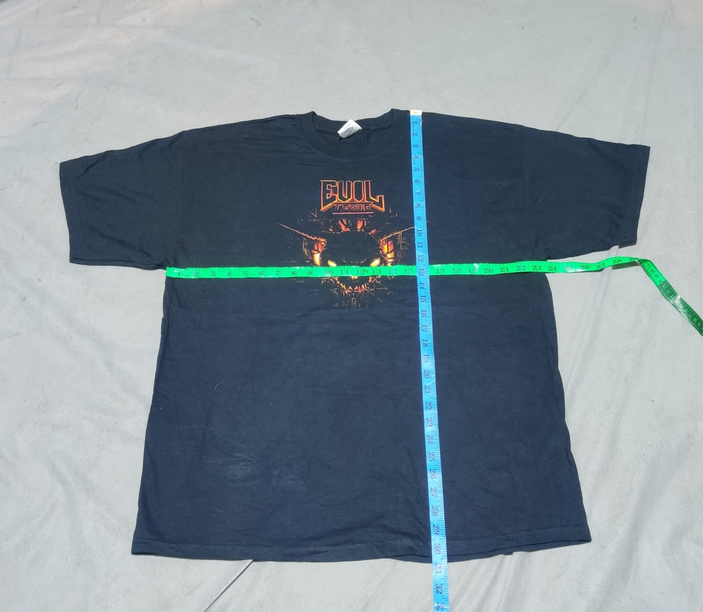 Gildan Men Cotton Black T Shirt XL