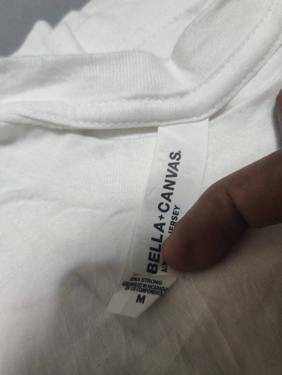 Bella Canvas Men Cotton White T Shirt M