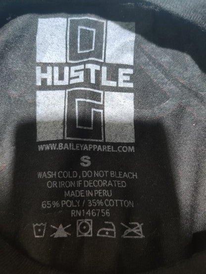 Og Hustle Men Cotton Black T Shirt S