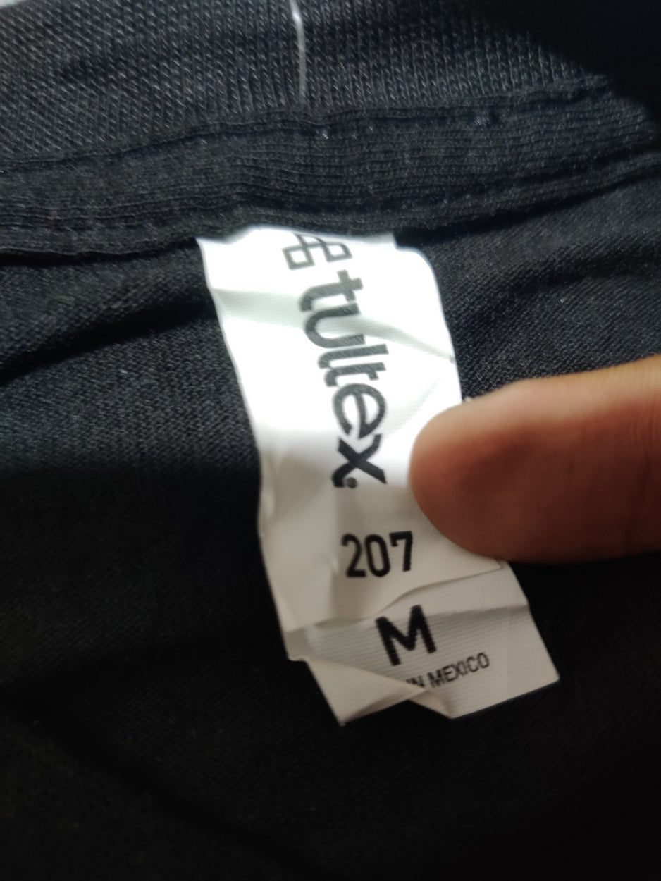Tultex Men Cotton Black T Shirt M