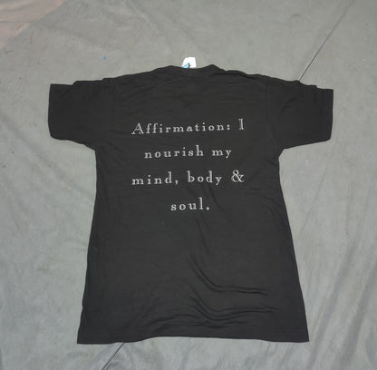 Tultex Men Cotton Black T Shirt M