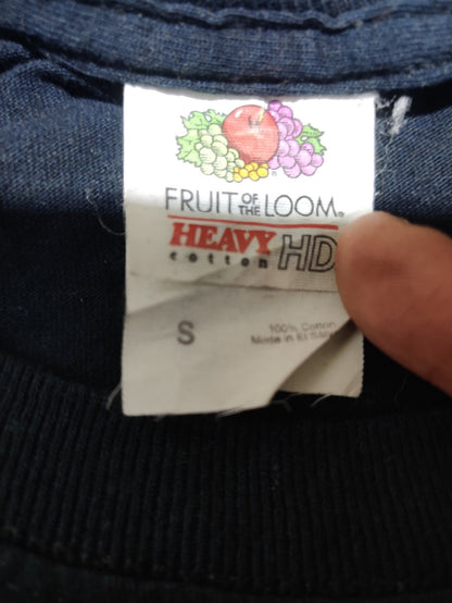 Fruit Of The Loom Men Cotton Black T Shirt S