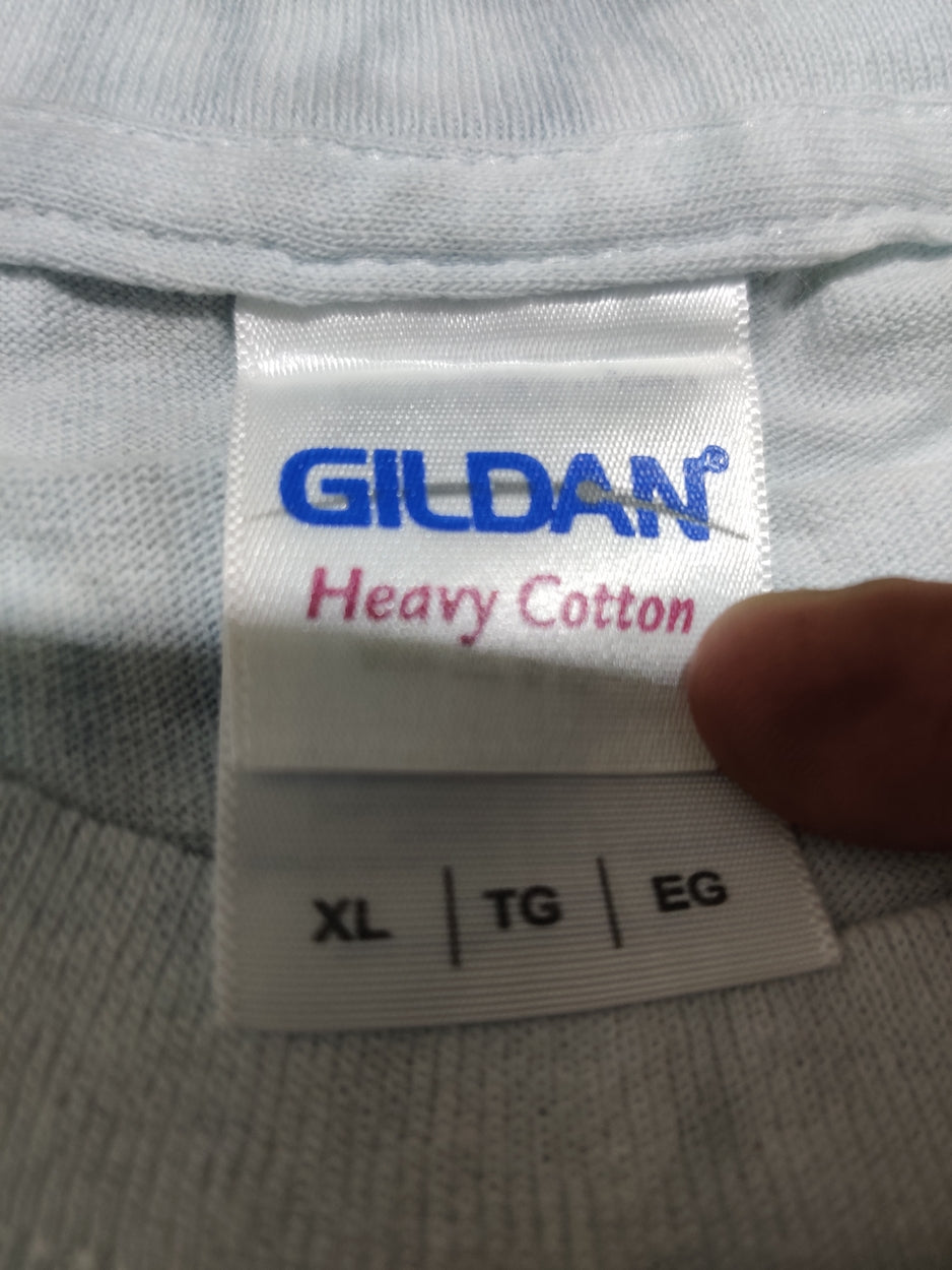 Gildan Men Cotton Gray T Shirt XL