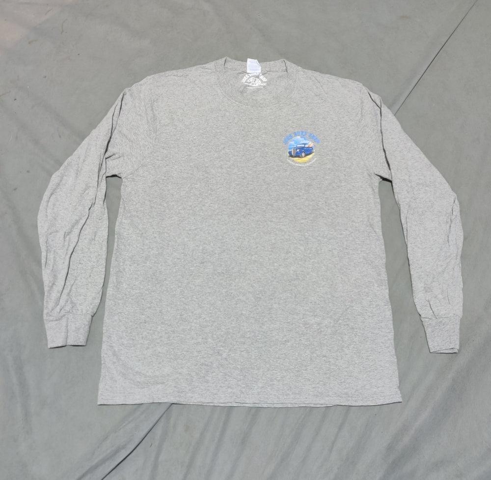 Joes Surf Shop Men Cotton Gray T Shirt