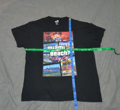 Surf Style Men Cotton Black T Shirt L