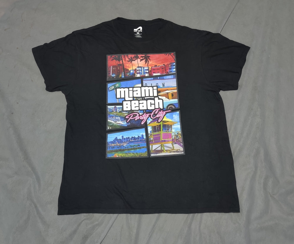 Surf Style Men Cotton Black T Shirt L