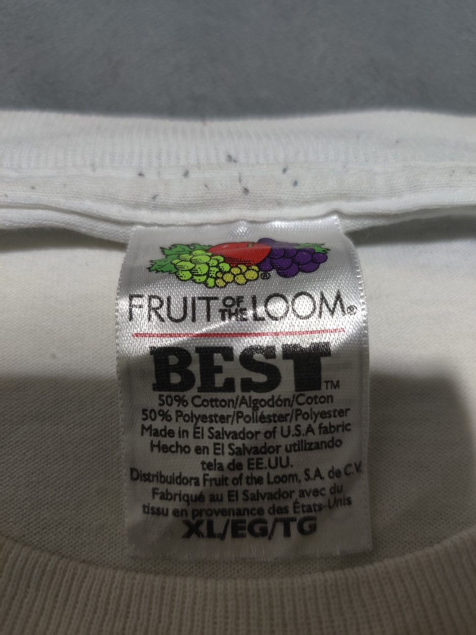 Fruit Of The Loom Men Cotton White T Shirt XL