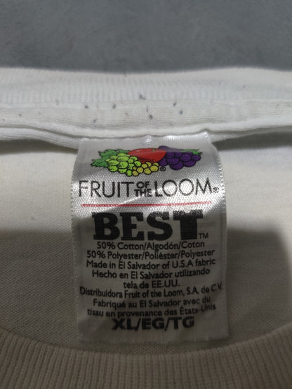 Fruit Of The Loom Men Cotton White T Shirt XL