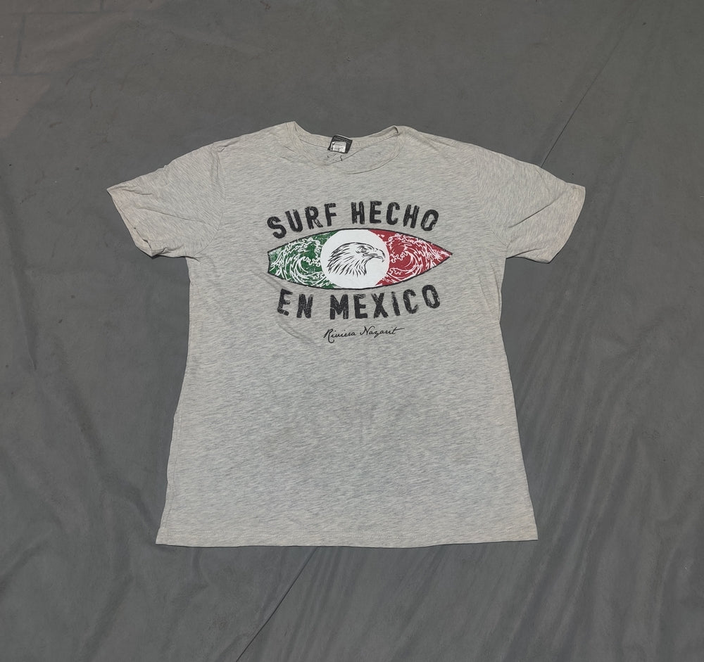 Papaya Company Men Cotton Gray T Shirt L