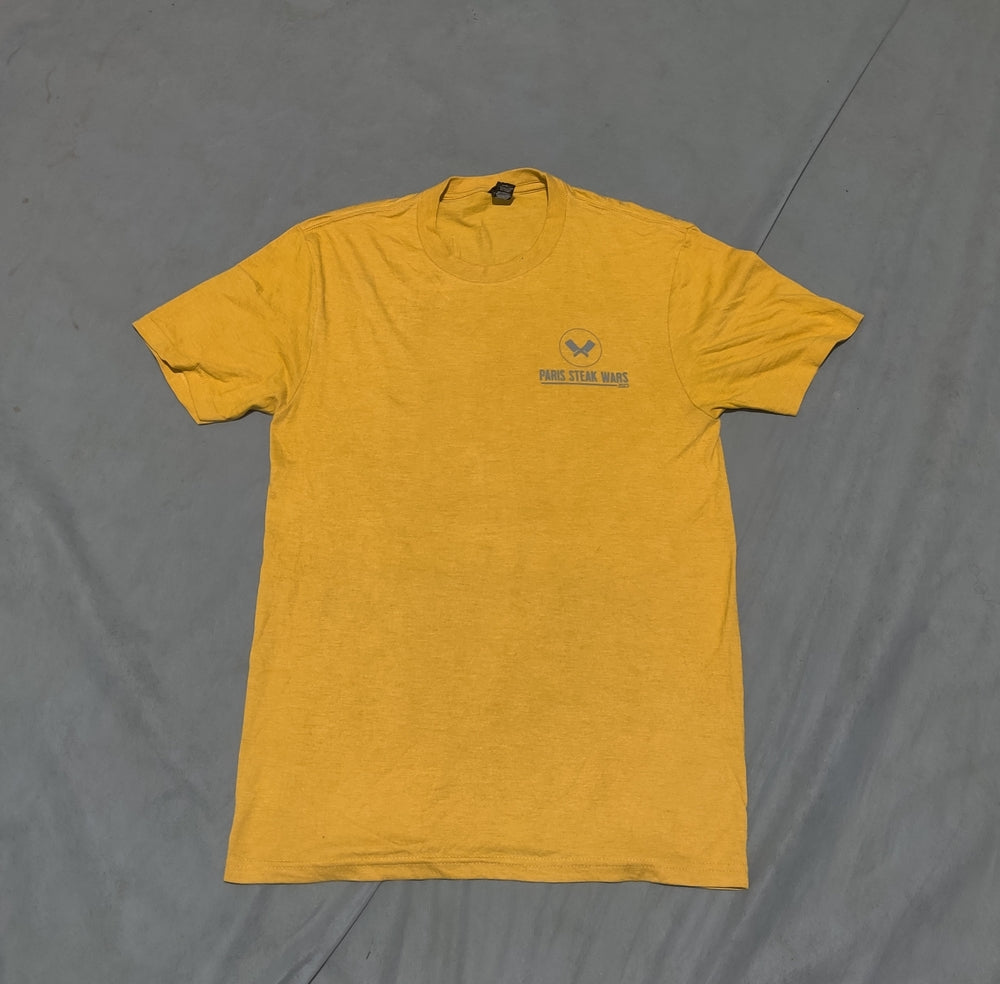 Dist Rict Men Cotton Yellow T Shirt XS