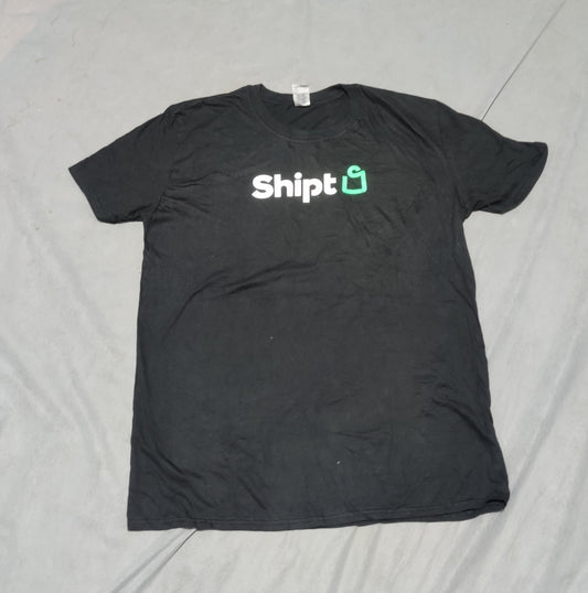 Gildan Men Cotton Black T Shirt L