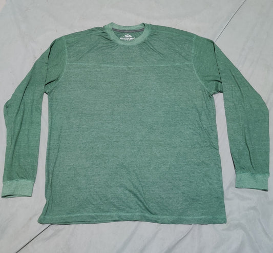 Mountain Ridge Men Cotton Green T Shirt XL