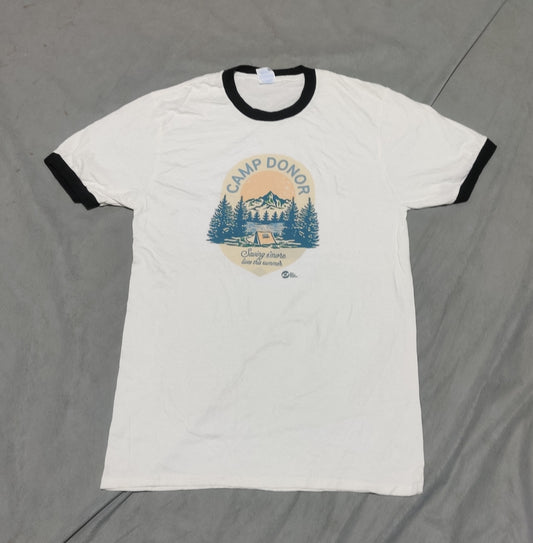 Port & Company Men Cotton White T Shirt M