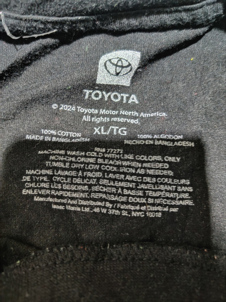 Toyota Men Cotton Black T Shirt XL