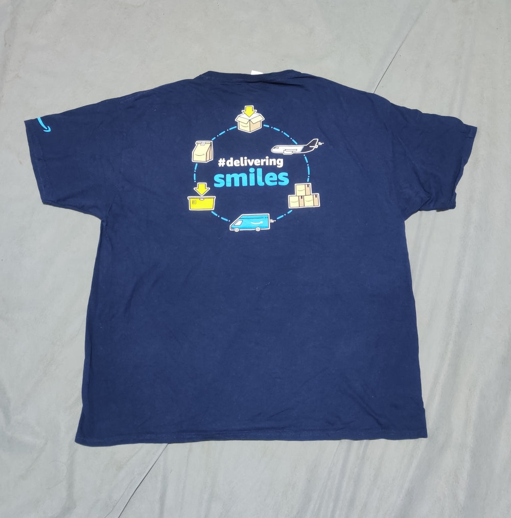 Fruit Of The Loom Men Cotton Blue T Shirt XL