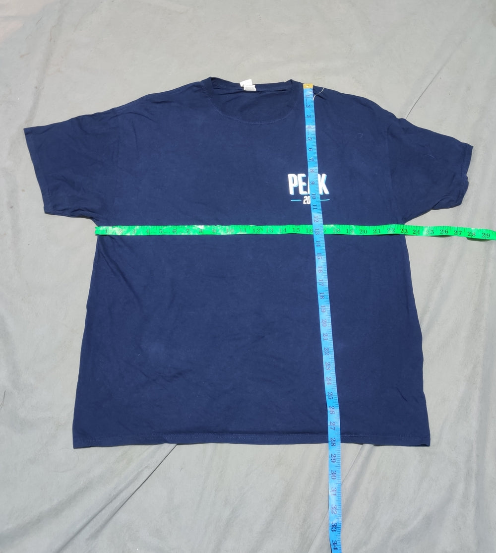 Fruit Of The Loom Men Cotton Blue T Shirt XL