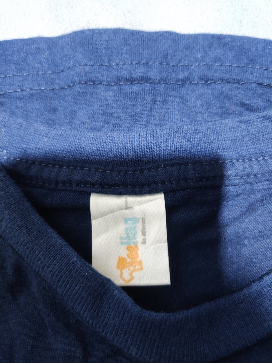 Tee Hag Men Cotton Blue T Shirt L