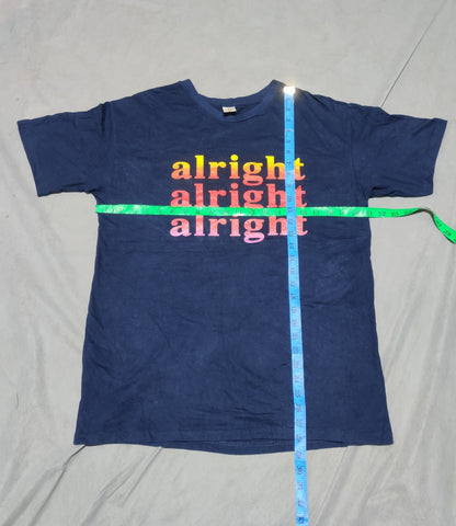 Tee Hag Men Cotton Blue T Shirt L