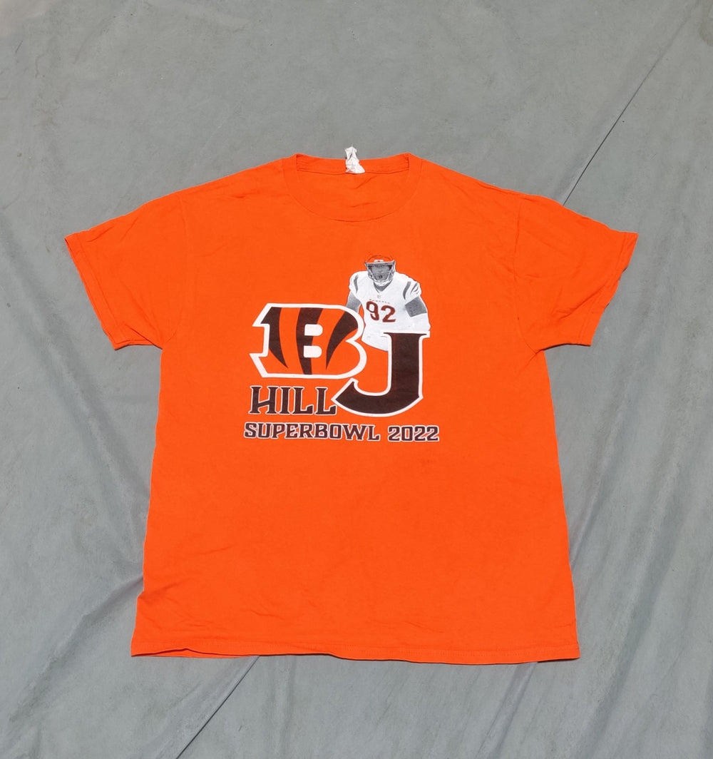 Hanes Men Cotton Orange T Shirt M