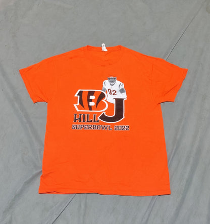 Hanes Men Cotton Orange T Shirt M