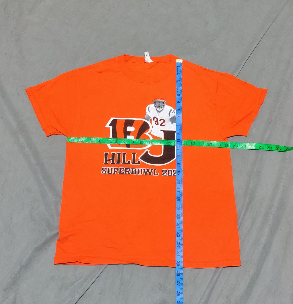 Hanes Men Cotton Orange T Shirt M