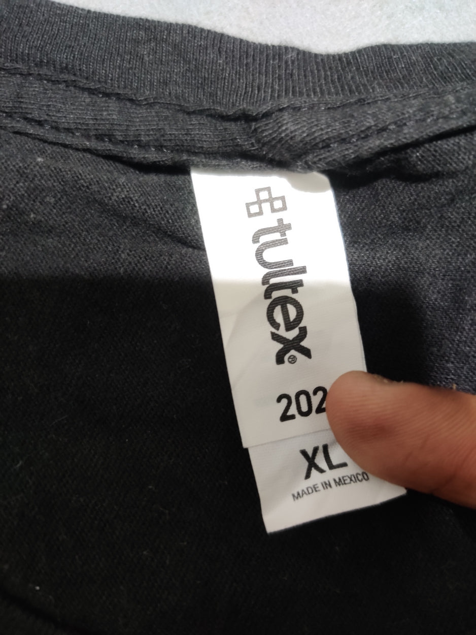 Tultex Men Cotton Black T Shirt XL