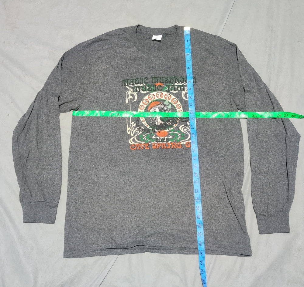 Port & Company Men Cotton Gray T Shirt L