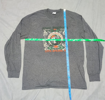 Port & Company Men Cotton Gray T Shirt L