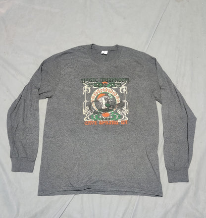 Port & Company Men Cotton Gray T Shirt L
