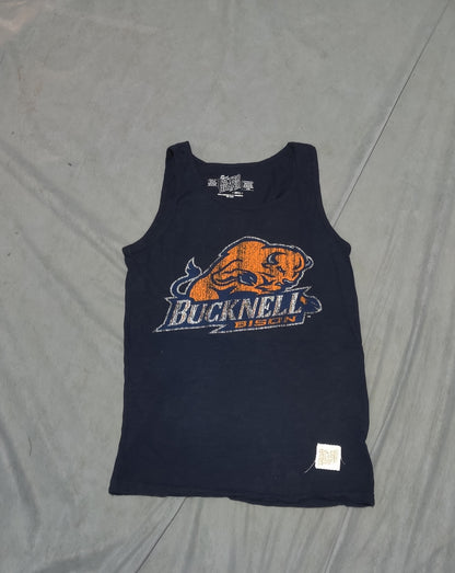 Retro Brand Men Cotton Blue Vest T Shirt Small