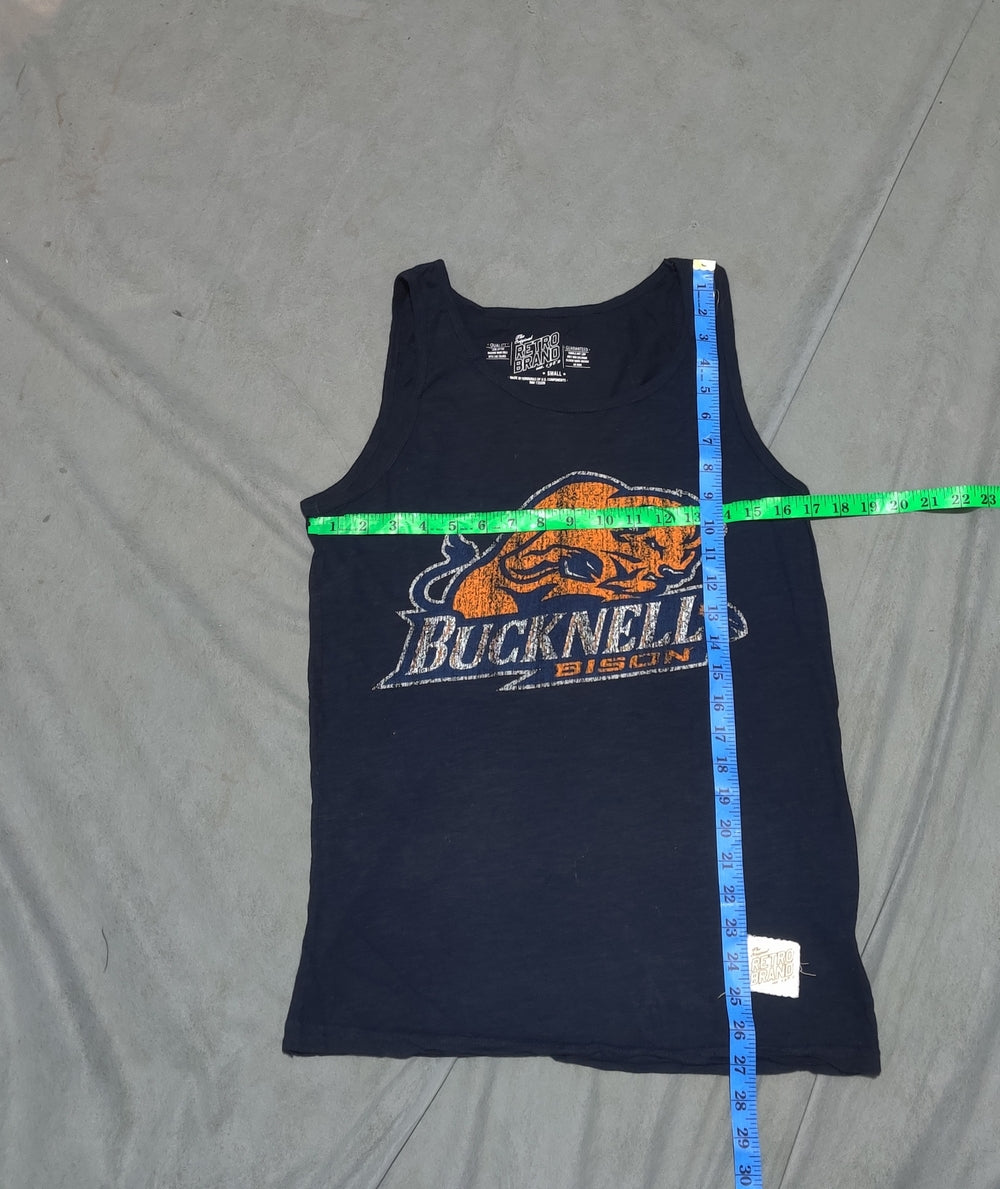Retro Brand Men Cotton Blue Vest T Shirt Small